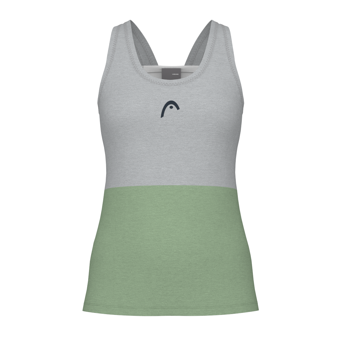 HEAD PLAY TECH DAMEN TANK TOP - GRÜN, GRAU