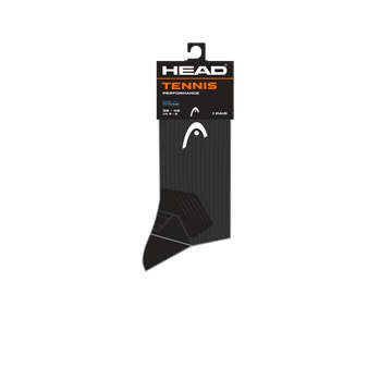 HEAD TENNIS CREW 1 PACK TENNISSOCKEN - SCHWARZ