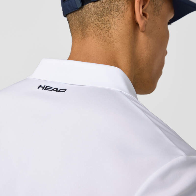 HEAD SLICE HERREN POLO - WEISS