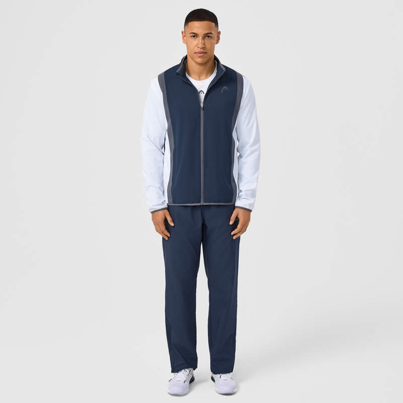 HEAD CLUB 25 HERREN JACKE - NAVY, WEISS