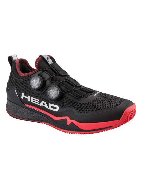 HEAD ENDURE PRO BOA HERREN SANDPLATZSCHUHE - SCHWARZ, ROT
