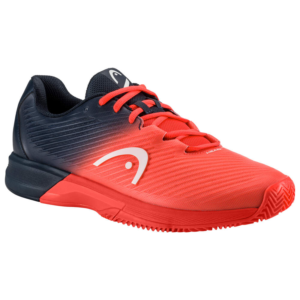 HEAD REVOLT PRO 4.0 HERREN SANDPLATZSCHUHE - BLAU, LEUCHTORANGE