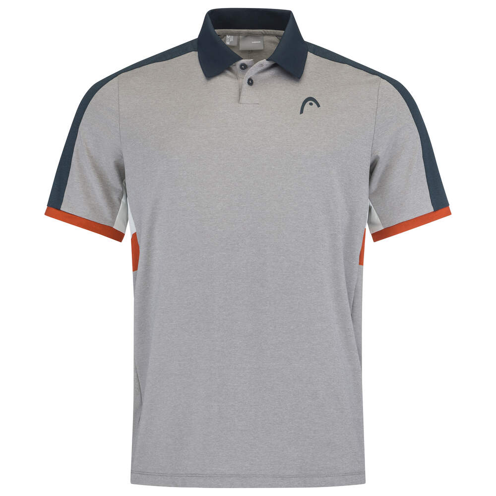 HEAD PADEL TECH POLO - GRAU, ORANGE