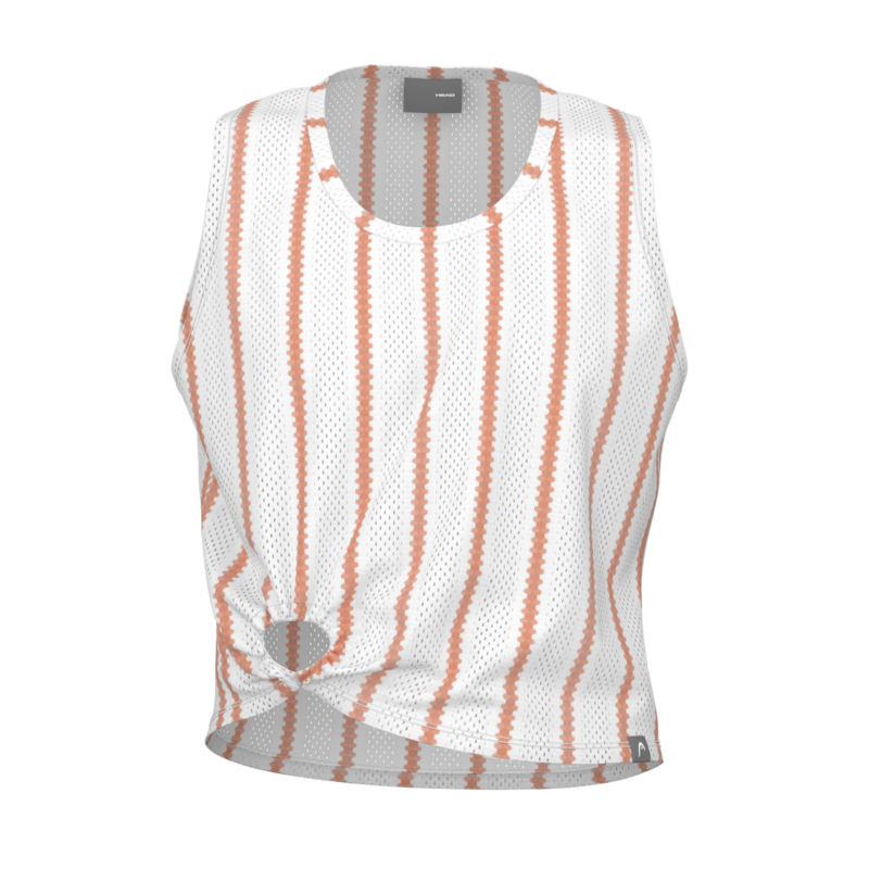 HEAD MOVE DAMEN TANK TOP - WEISS, ORANGE