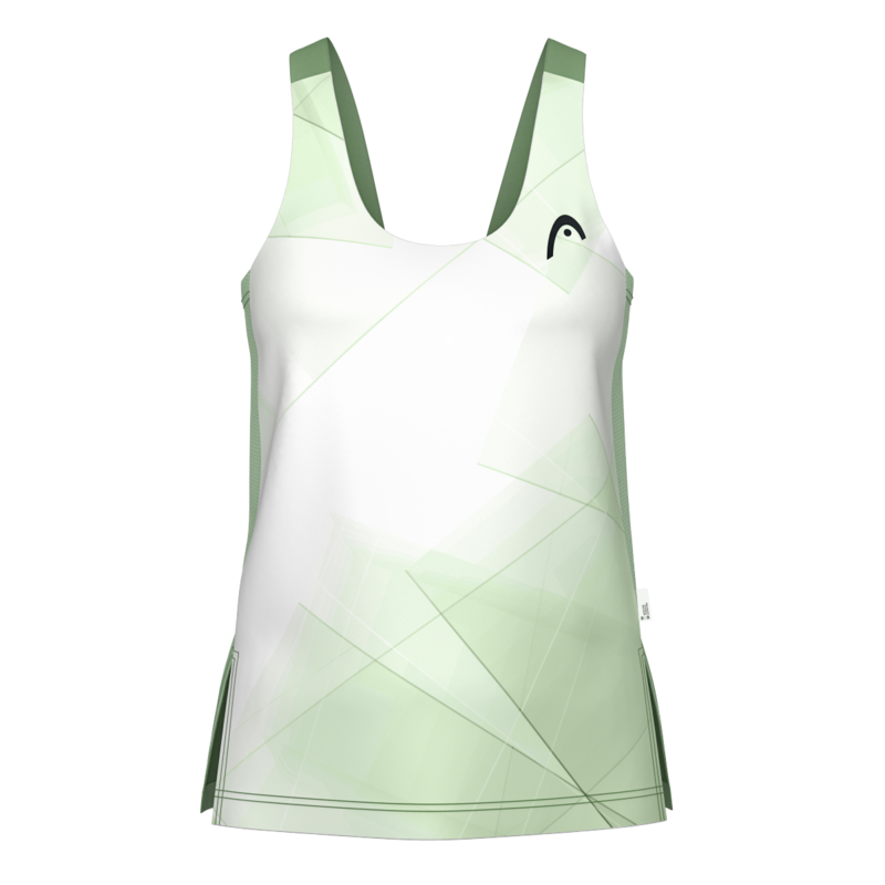 HEAD SPIRIT DAMEN TANK TOP - GRÜN, WEISS