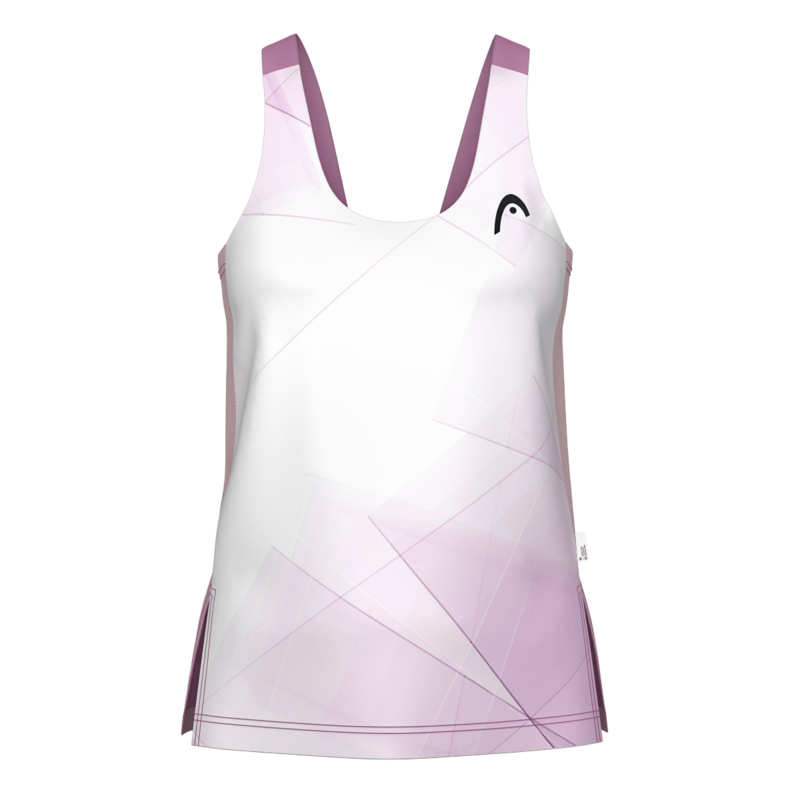 HEAD SPIRIT DAMEN TANK TOP - ROSA, WEISS