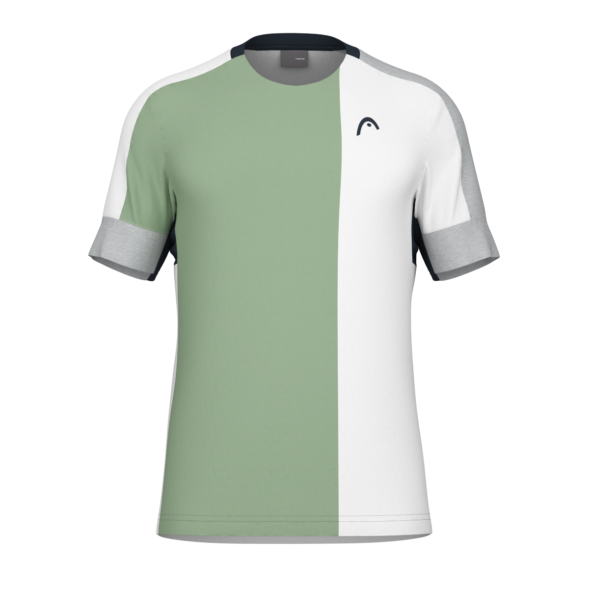 HEAD PLAY TECH HERREN T-SHIRT - WEISS, GRÜN