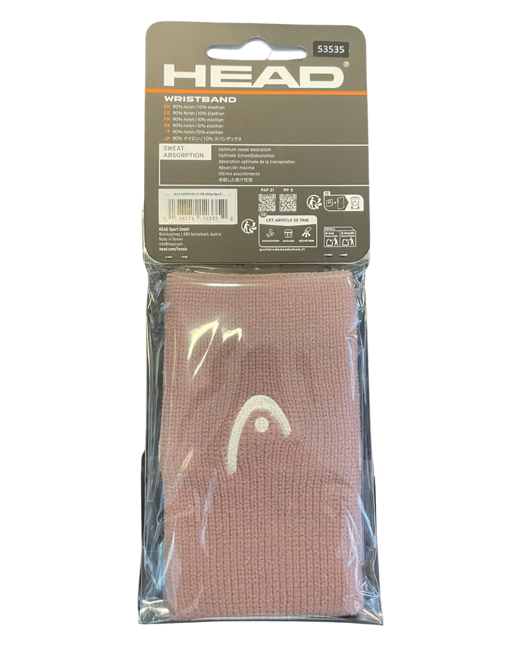 HEAD WRISTBAND 5" UNISEX - DUNKELLILA