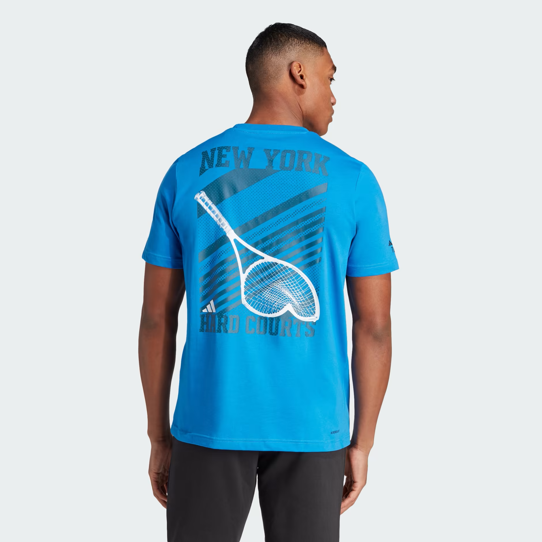 ADIDAS NY GRAPHIC T-SHIRT - BLAU