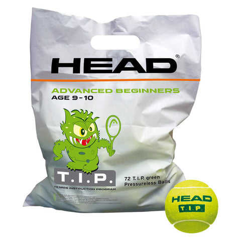 Head TIP Green 72 Stk. Polybag Kinder Tennisbälle - AZ Tennisshop