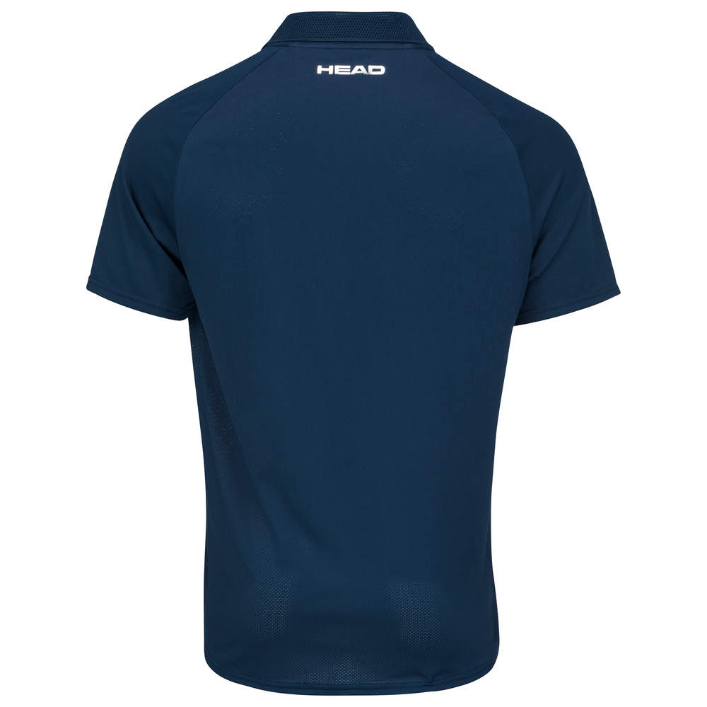 Head Performance Polo Shirt Herren Dunkelblau, Weiss - AZ Tennisshop