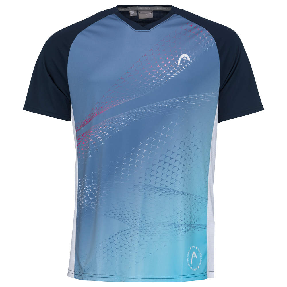 Head Play Tech Padel T-Shirt Herren Dunkelblau, Blau - AZ Tennisshop