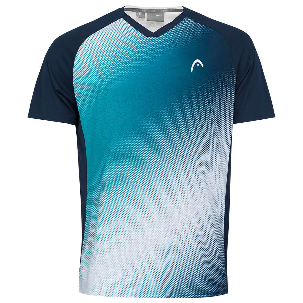 Head Topspin T-Shirt Buben Türkis, Weiss - AZ Tennisshop