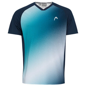 Head Topspin T-Shirt Buben Türkis, Weiss - AZ Tennisshop
