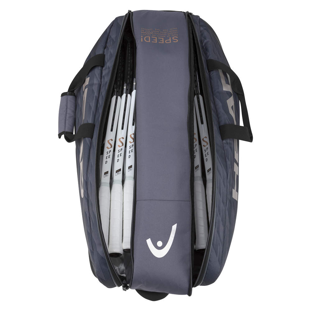 HEAD Djokovic 9R Supercombi Schlägertasche Schwarz Anthrazit - AZ Tennisshop