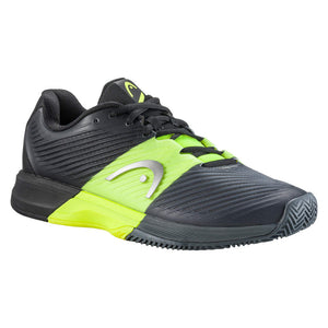 HEAD Revolt Pro 4.0 Sandplatzschuh Herren Schwarz Gelb - AZ Tennisshop