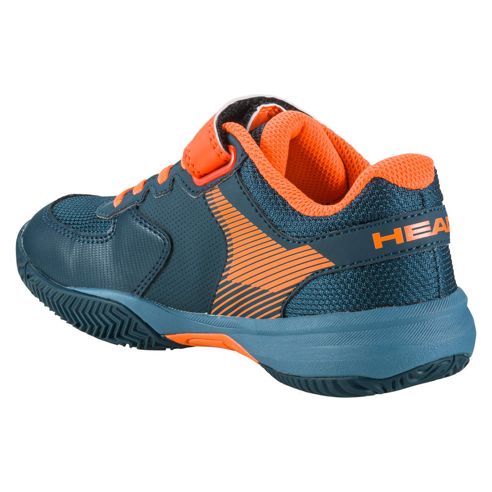HEAD Sprint Velcro 3.0 Kinder Tennisschuhe Grau Orange - AZ Tennisshop