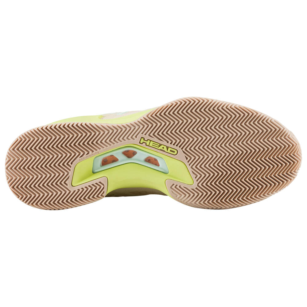 HEAD SPRINT PRO 3.5 DAMEN SANDPLATZSCHUHE 2023 - BEIGE, GELB