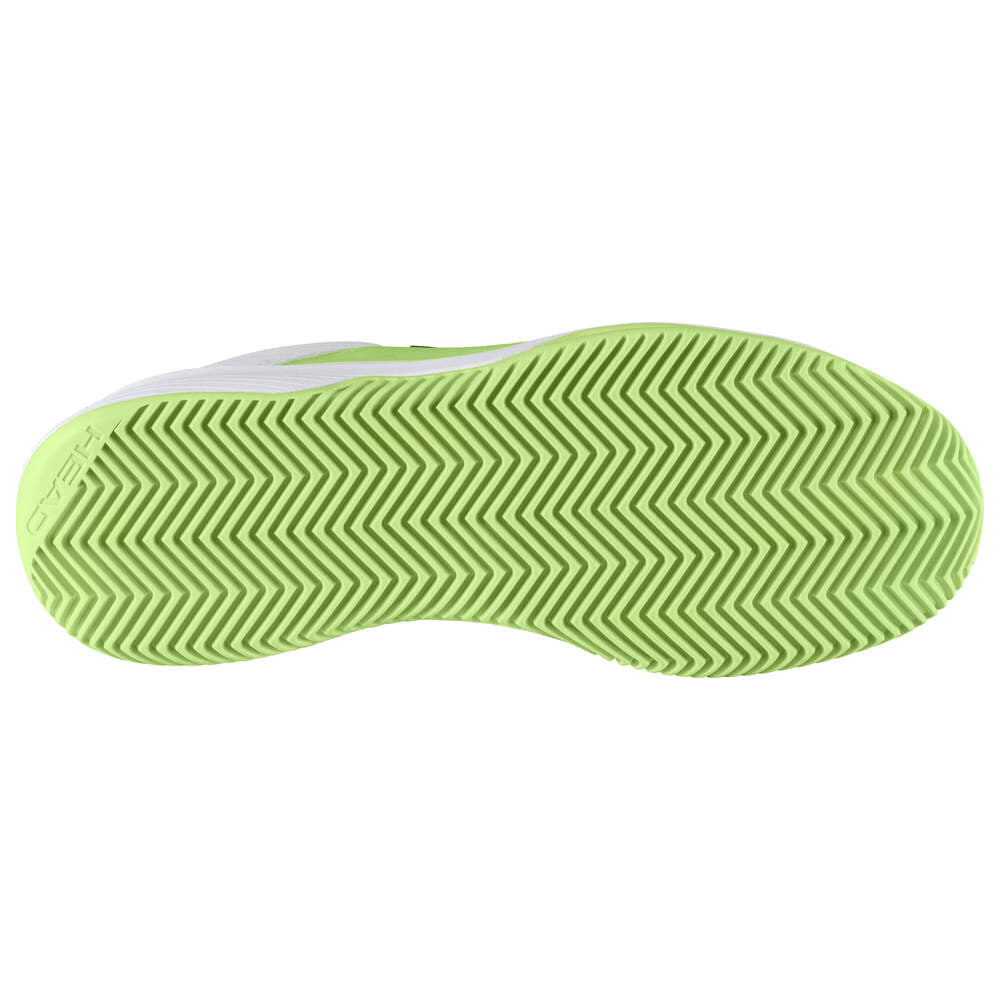 HEAD REVOLT PRO 4.0 2023 JUGEND SANDPLATZSCHUHE - WEISS, GELB