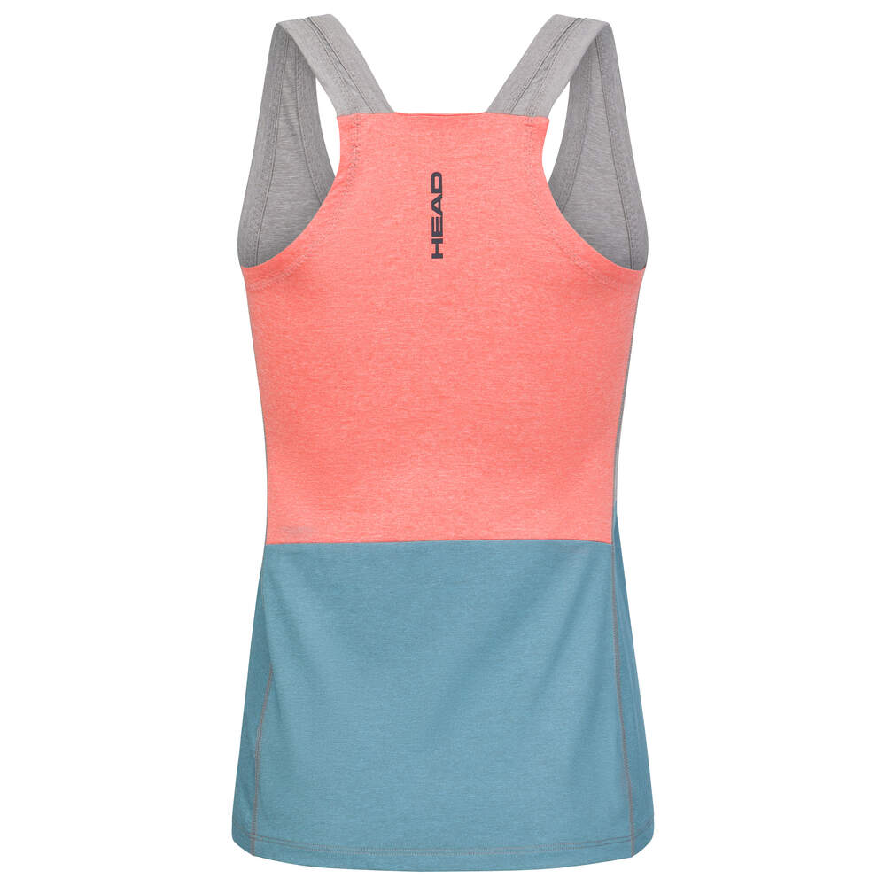 HEAD PADEL TECH DAMEN TANK TOP 2023 - GRAU,ORANGE