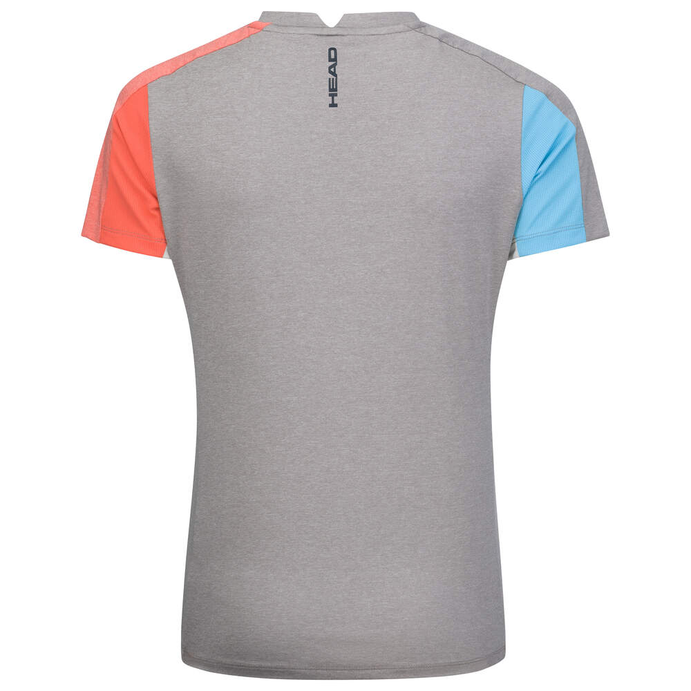 HEAD PADEL TECH DAMEN T-SHIRT 2023 - GRAU, ORANGE