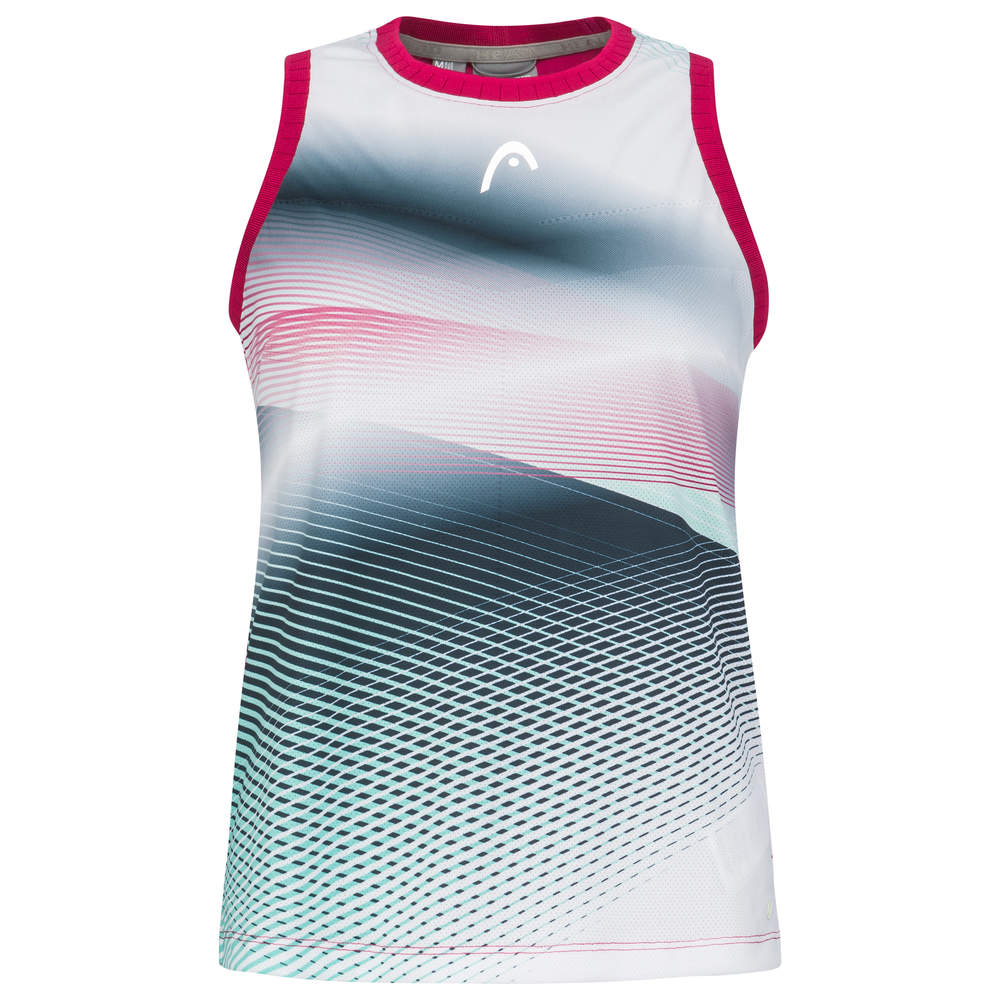 HEAD PERFORMANCE DAMEN TANK TOP 2023 - WEISS, PINK