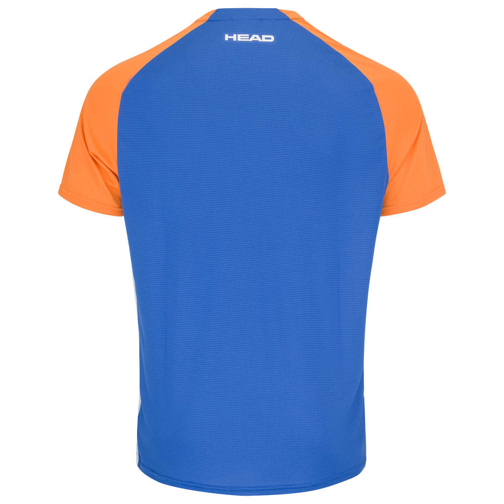 HEAD TOPSPIN HERREN SHIRT - BLAU, ORANGE