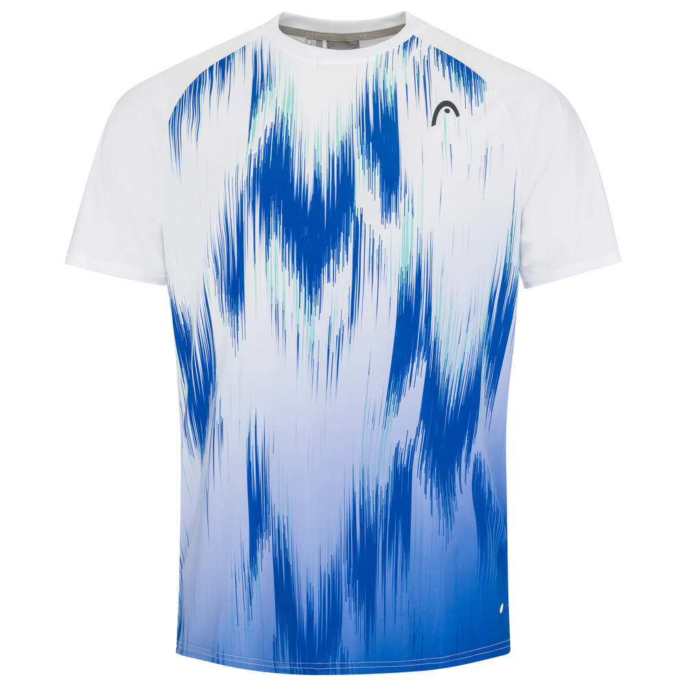 HEAD TOPSPIN HERREN T-SHIRT 2023 - WEISS, BLAU