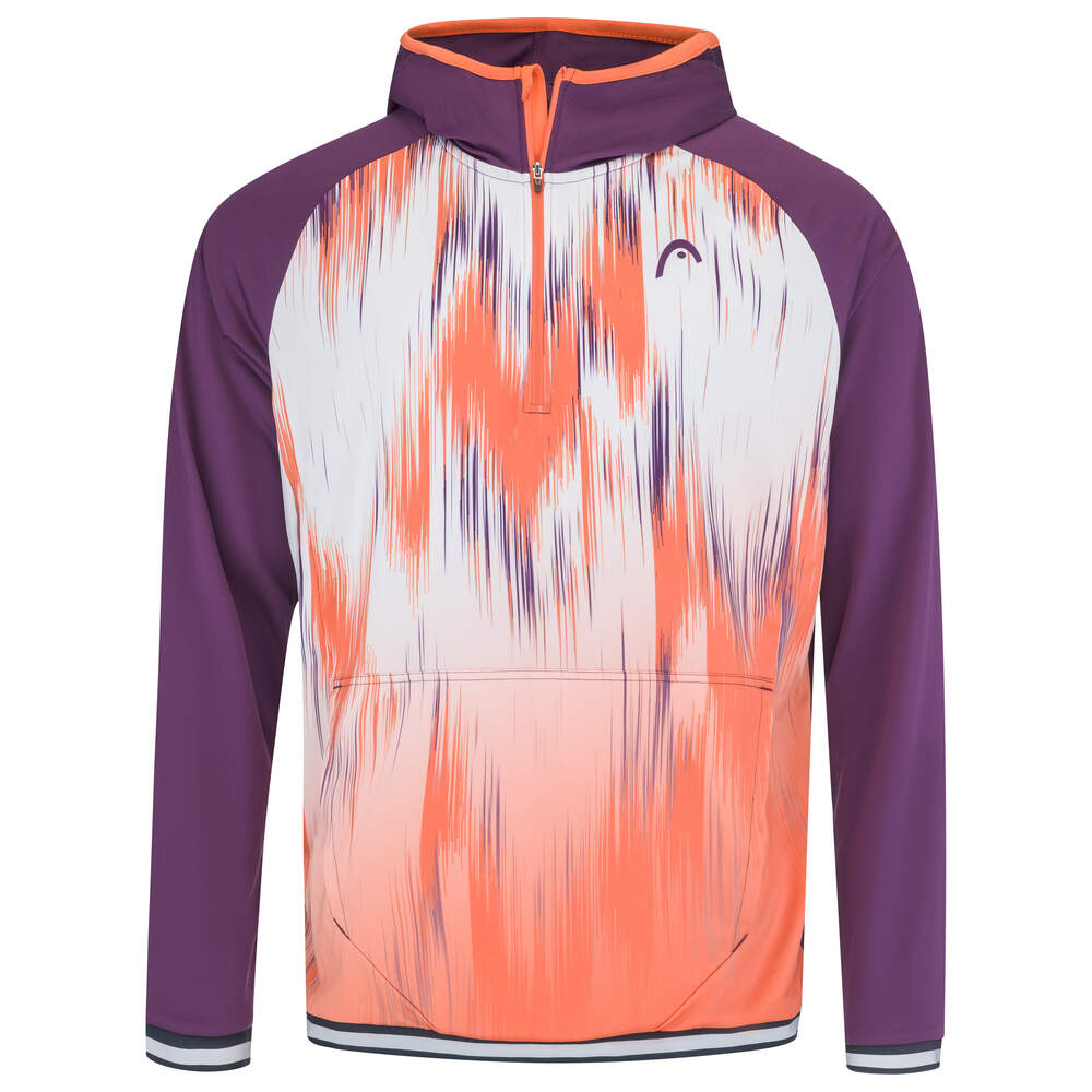 HEAD TOPSPIN HERREN HOODIE 2023 - VIOLETT, ORANGE