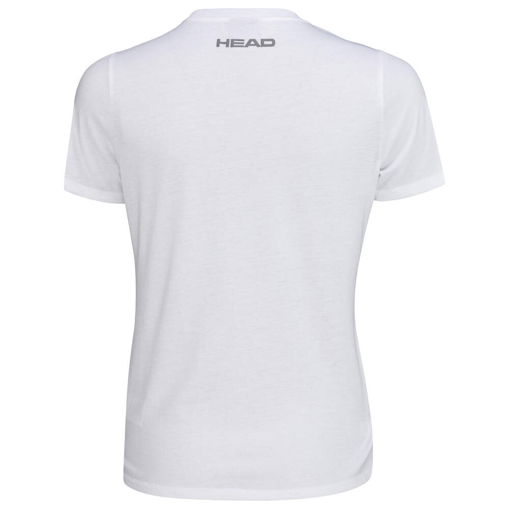 HEAD CLUB BASIC DAMEN T-SHIRT - WEISS