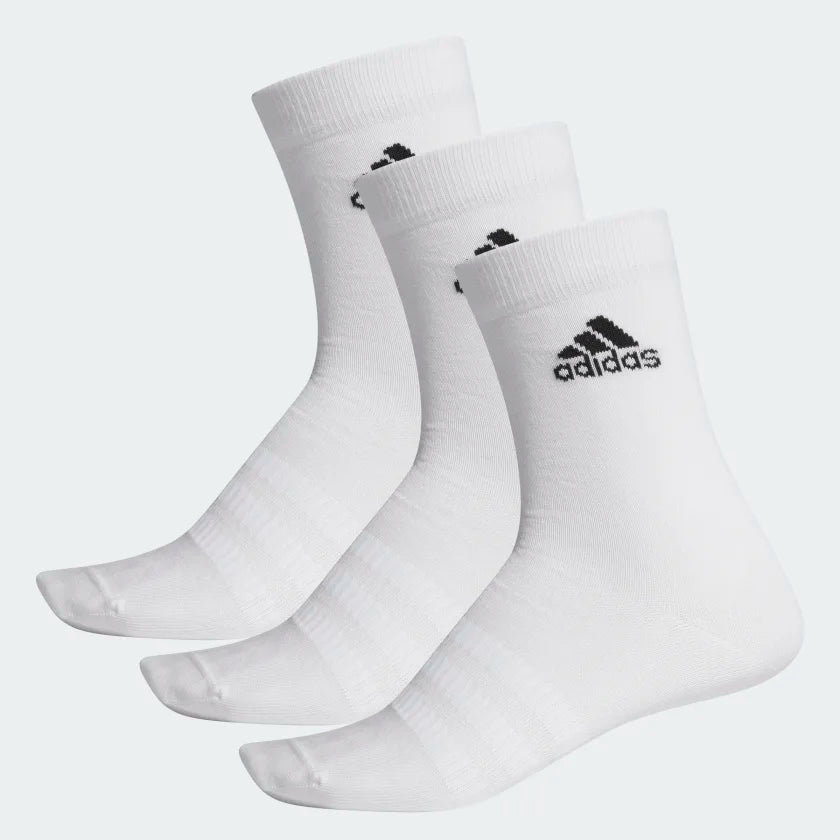 ADIDAS LIGHT CREW SOCKEN 3ER PACK - WEISS