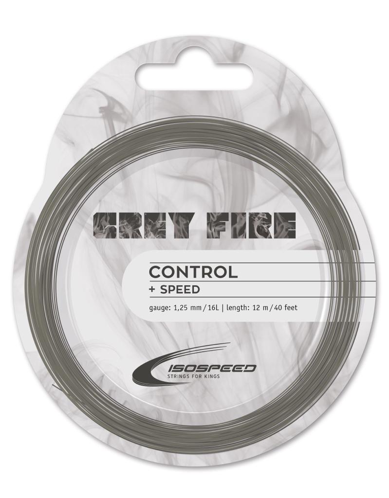 Isospeed Grey Fire 12m Set - AZ Tennisshop