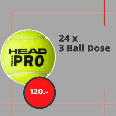 Head Padel Pro Padelbälle 3er Dose Karton | AZ Tennisshop