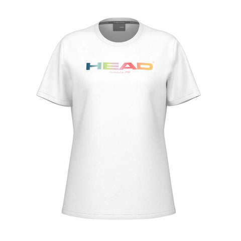 HEAD RAINBOW DAMEN SHIRT - WEISS