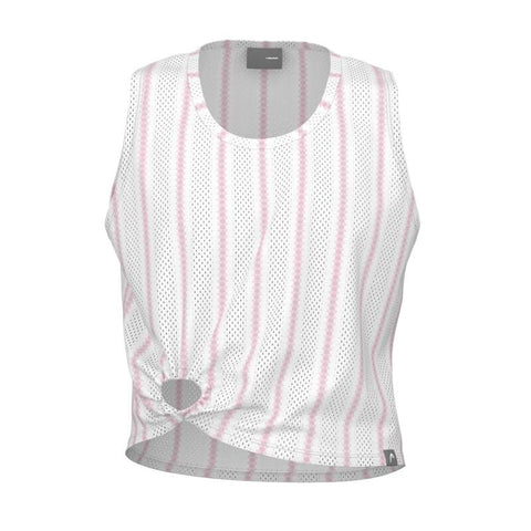 HEAD MOVE DAMEN TANK TOP - WEISS, ROSA