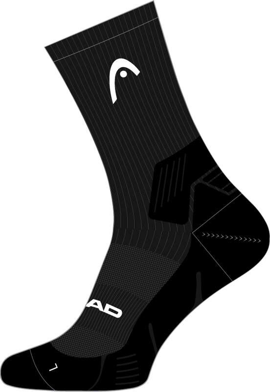 HEAD TENNIS CREW 1 PACK TENNISSOCKEN - SCHWARZ