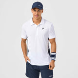 HEAD SLICE HERREN POLO - WEISS