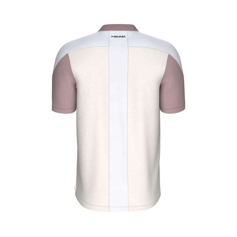 HEAD PLAY TECH HERREN POLO - WEISS
