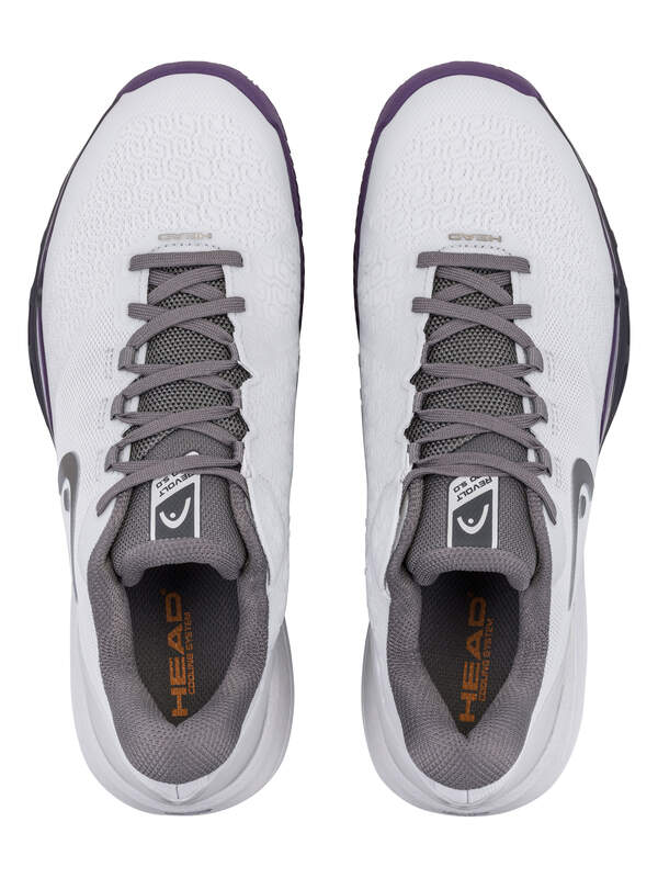 HEAD REVOLT PRO 5.0 HERREN SANDPLATZSCHUHE - GRAU, PURPLE