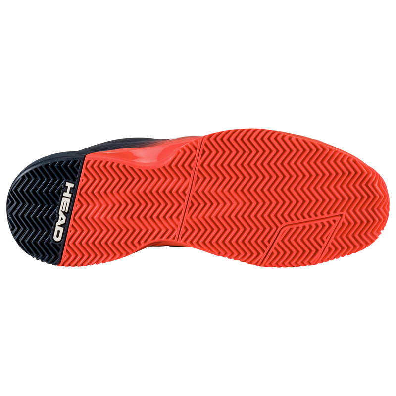 HEAD REVOLT PRO 4.0 HERREN SANDPLATZSCHUHE - BLAU, LEUCHTORANGE