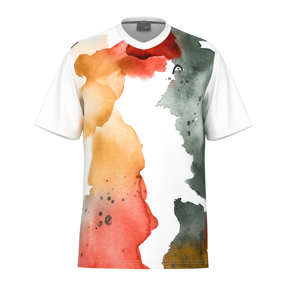 HEAD TOPSPIN HERREN T-SHIRT - PRINT, ORANGE