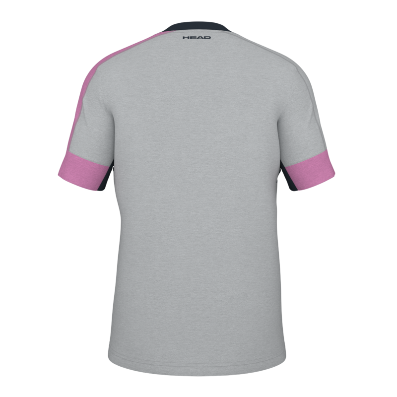 HEAD PLAY TECH HERREN T-SHIRT - PINK, GRAU