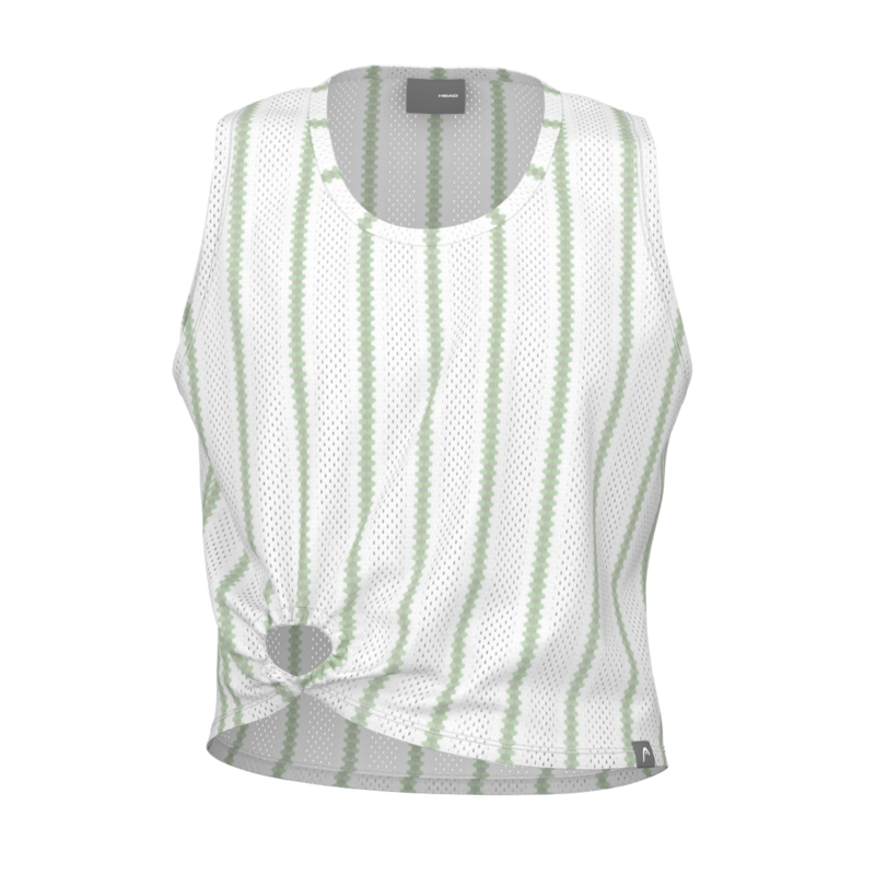 HEAD MOVE DAMEN TANK TOP - WEISS, GRÜN