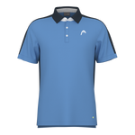 HEAD SLICE HERREN POLO - HELLBLAU