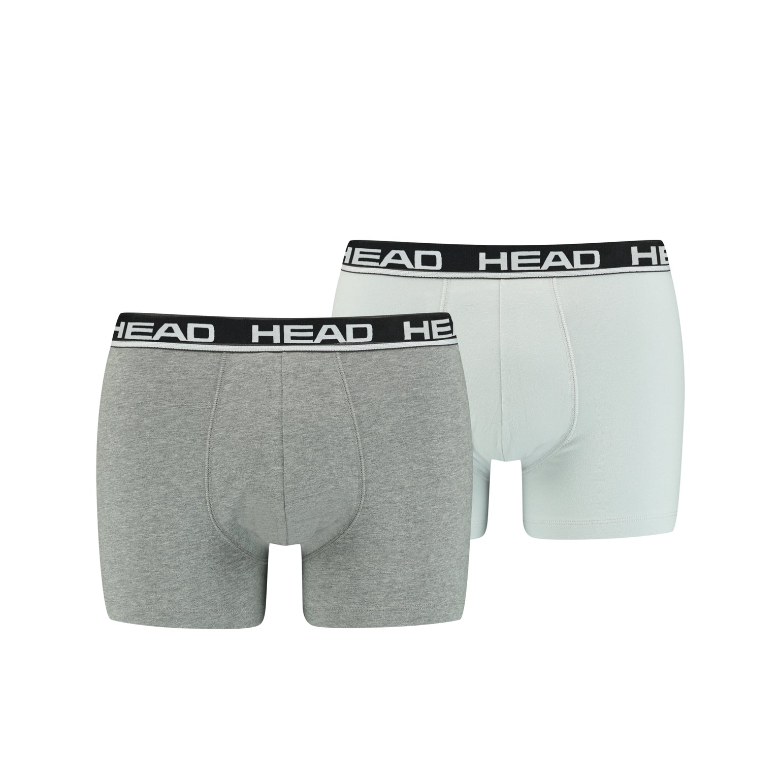 HEAD BASIC BOXER SHORT 2ER PACK - GRAU