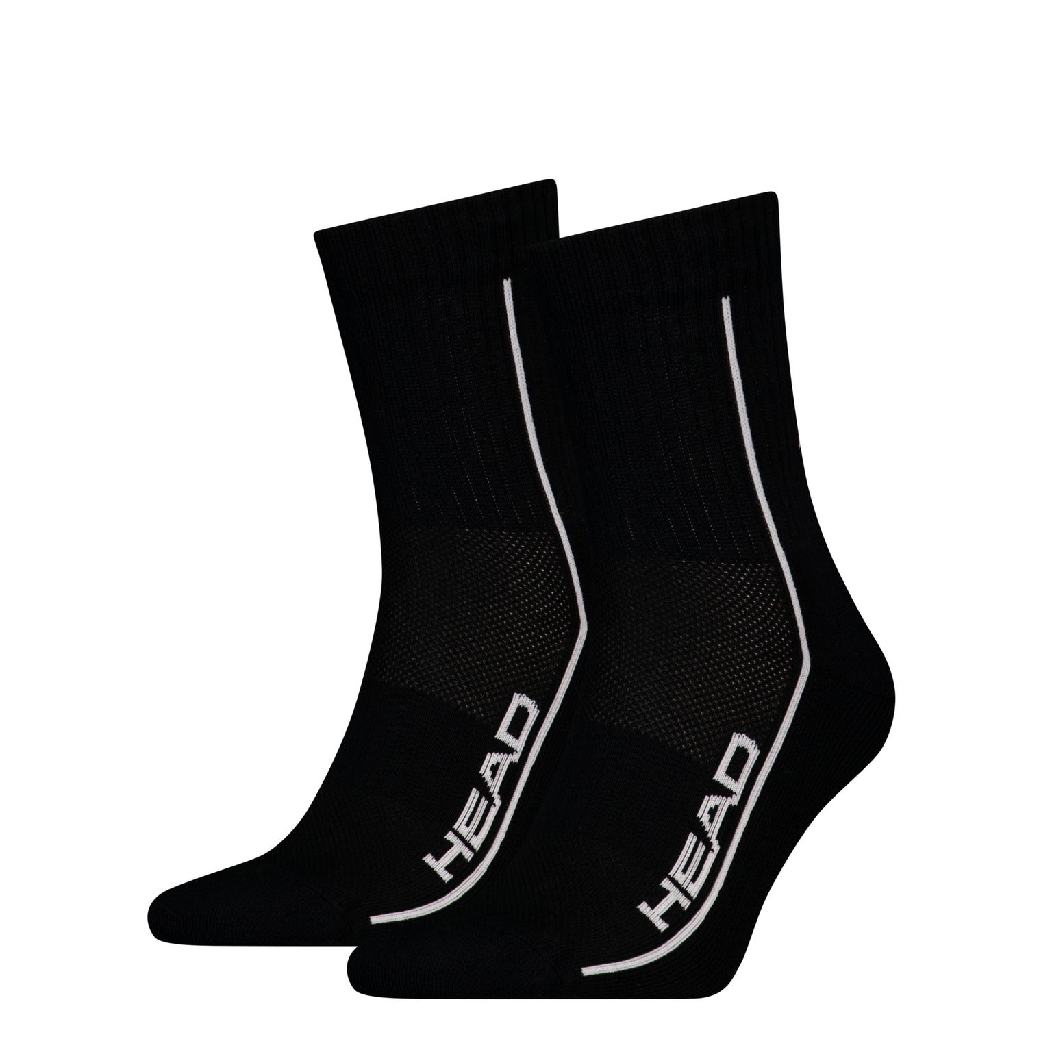 HEAD ALL SPORTS PERFORMANCE SOCKEN 2ER PACK - SCHWARZ