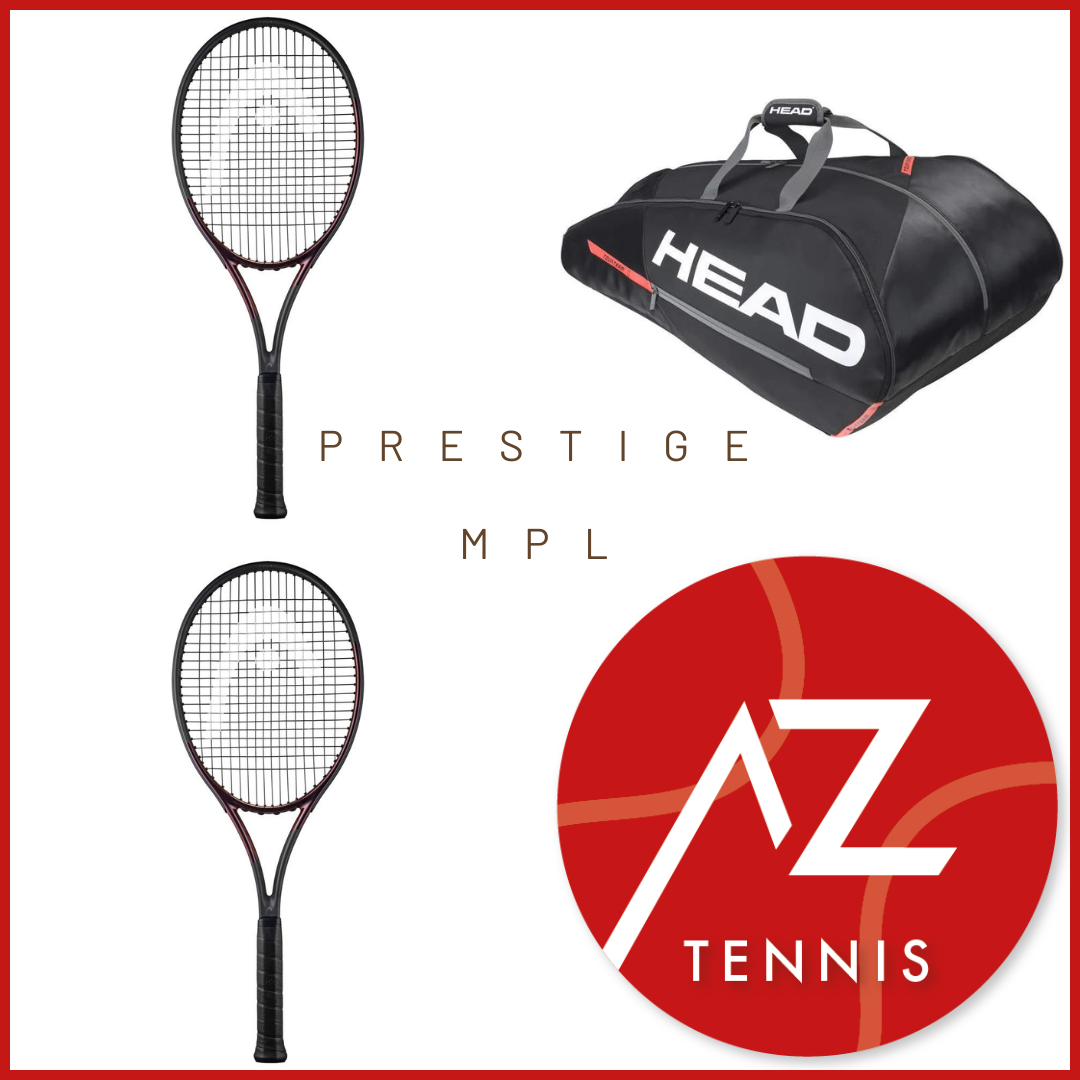 HEAD PRESTIGE MP L - SCHLÄGERPAKET 2 RACKETS + TASCHE