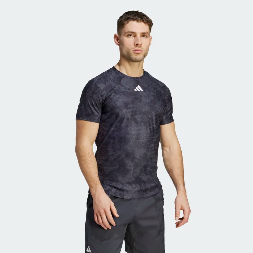 ADIDAS TENNIS PARIS HEAT.RDY FREELIFT HERREN T-SHIRT - SCHWARZ
