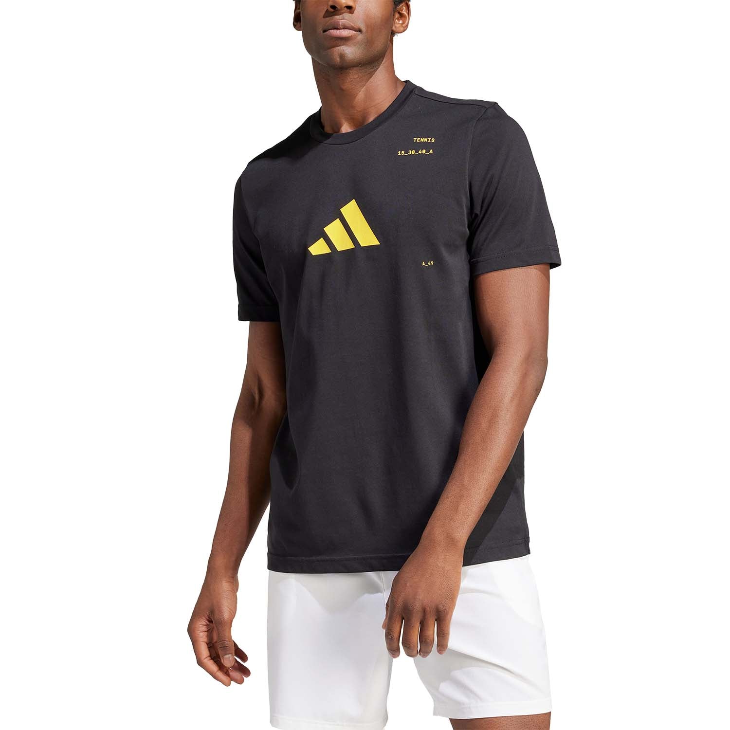 ADIDAS GRAPHIC HERREN T-SHIRT - SCHWARZ, GELB