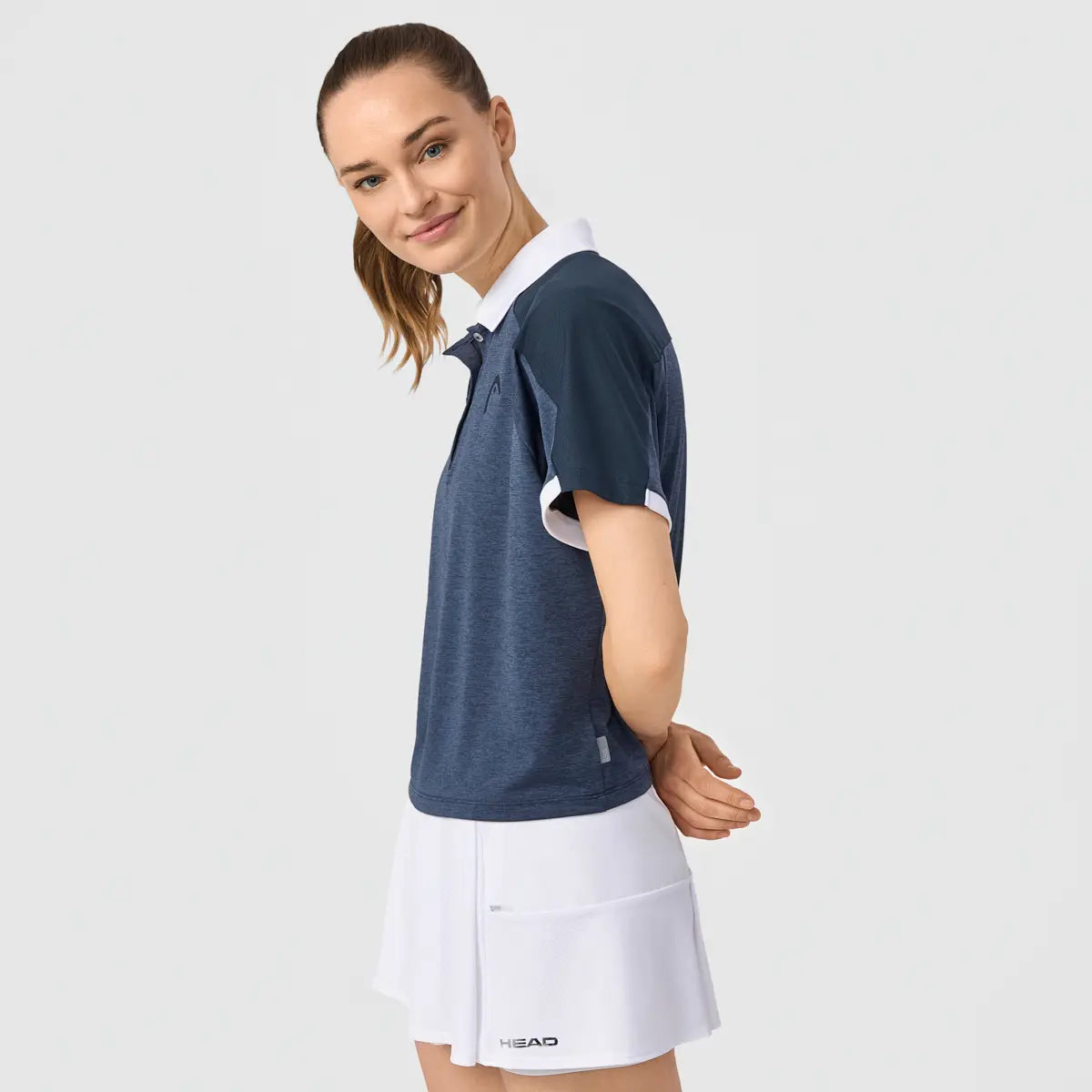 HEAD PLAY TECH DAMEN POLO - NAVY